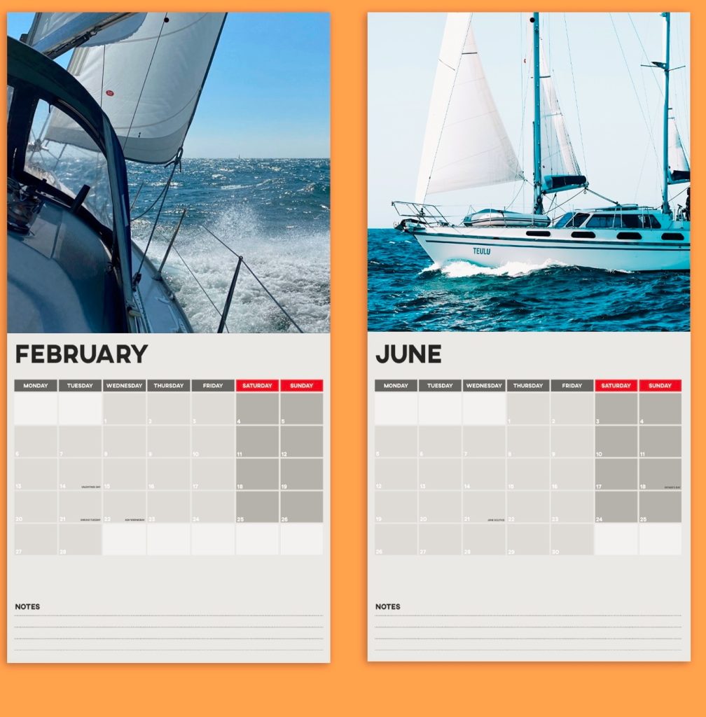 Kemp Sails 2023 Calendar